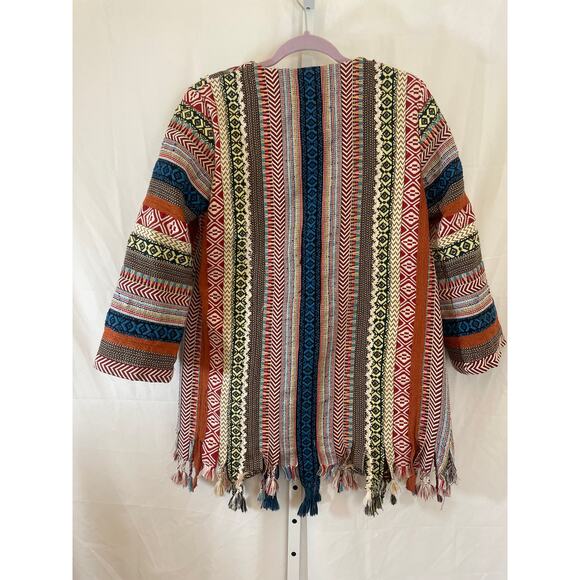 Zara Embroidered Jacket - Women Size M - Multicolored - Picture 5 of 6